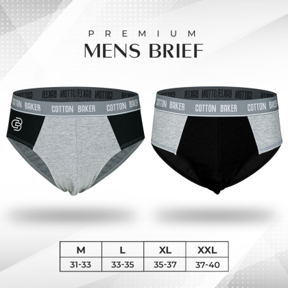 Men’s Premium Brief (Black Combo)