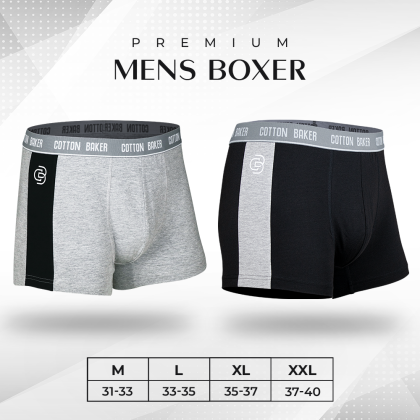 Men’s Premium Boxer (Black Combo)