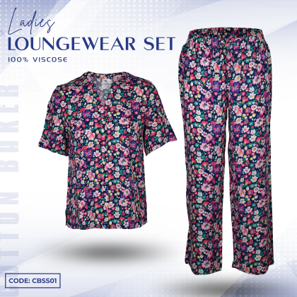 Ladies Loungewear/Sleepwear Set (Blue)